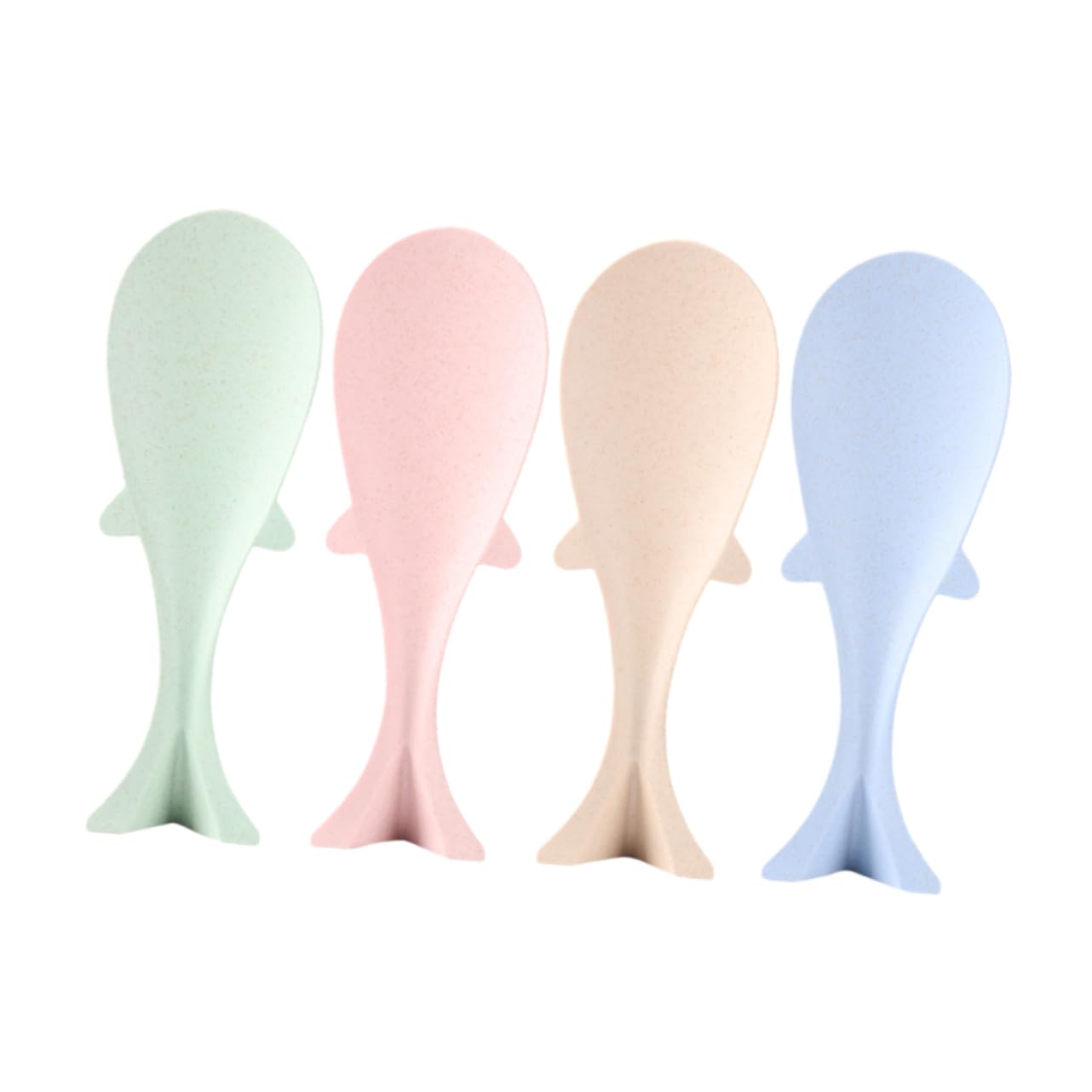 STOBAZA 4 Pack Rice Cooker Spoons Non-stick Paddles Safe for Hands for Home Kitchens