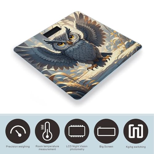 Báscula digital de baño con plataforma de vidrio templado miniatura 3