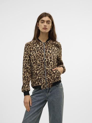 VERO MODA Damen Vmcoco L/S Bomber Ga AOP Blazer, Tigers Eye, m