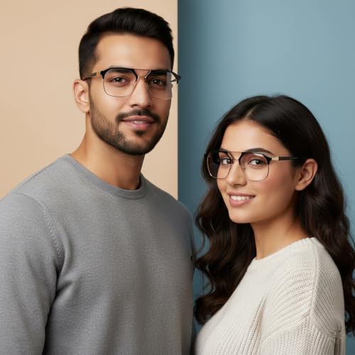 Roshfort Blue Light Blocking Glasses Gold Italic Gold Black - Image 4