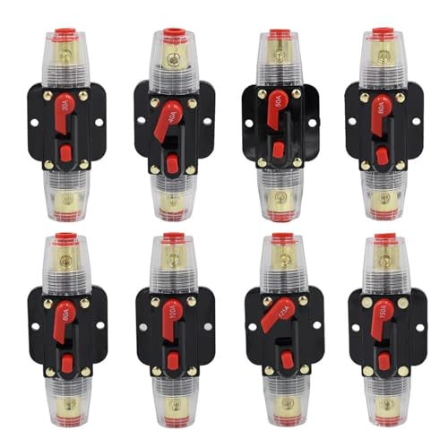 Réinitialisation automatique disjoncteur audio voiture 60A porte-fusible pour ampli 12V