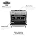 COSMO F965 36 in. Stellar Collection 3.8 cu. ft. Dual Fuel Range, 5 Sealed Burners, 8 Function Convection Oven in Stainless Steel