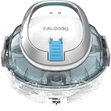 Robotic Pool Cleaner Cordless Automatic Pool Vacuum for Above Ground Pools, Sky Blue