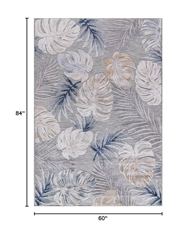 Tapete decorativo azul 5 x 7 para interior y exterior miniatura 2