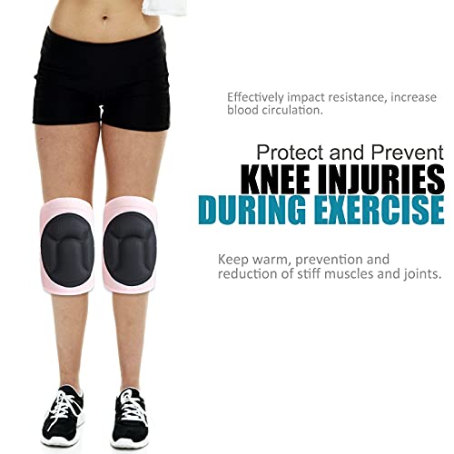 Audance Soft Knee Pads For Women,Pink Knee Pads Women With Thick Eva Foam Padding Protective Womens Knee Pads Suitable For Women House Cleaning Gardening Work Dance Yoga L #TOP5