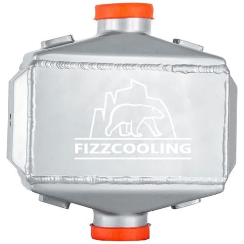 Aluminum Universal Liquid/Water to Air Intercooler 3" Air Inlet&Outlet Silver