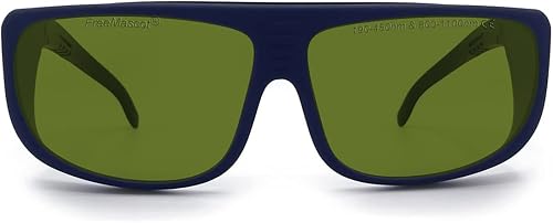 FreeMascot Gafas de seguridad láser profesionales OD 8+ 190nm-450nm/800nm-1100nm de longitud de onda para luz láser típica de 405 nm, 445 nm, 808