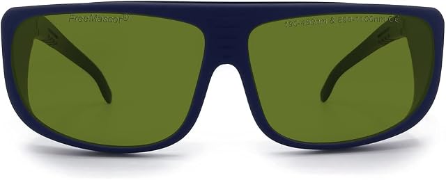 FreeMascot Professional OD 8+ 190nm-450nm/ 800nm-1100nm Wavelength Laser Safety Glasses