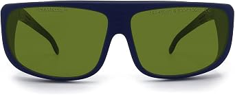 FreeMascot Professional OD 8+ 190nm-450nm/800nm-1100nm Wavelength Laser Safety Glasses for Typical 405nm, 445nm, 808nm, 980nm, 1064nm 1070nm, 1080nm Laser Light Frame Style 5