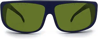 FreeMascot Professional OD 8+ 190nm-450nm/800nm-1100nm Wavelength Laser Safety Glasses for Typical 405nm, 445nm, 808nm, 980nm, 1064nm 1070nm, 1080nm Laser Light (Frame Style 5)