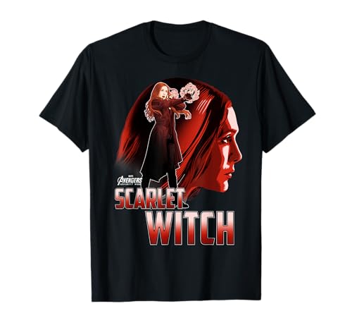 Marvel Infinity War Scarlet Witch Profile Camiseta