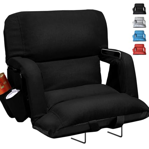 yeyeeyyee siège stade dossier large 25" 6 positions noir