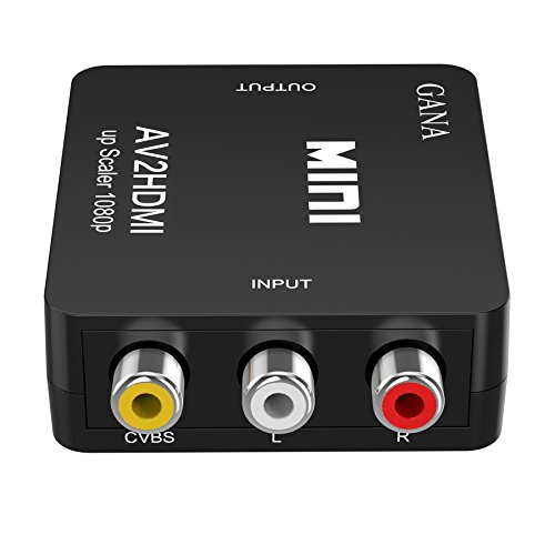 RCA auf HDMI Adapter,GANA AV auf HDMI Converter AV zu HDMI Adapter Unterstützung 1080P mit USB Ladekabel Schutzhülle für… – Bild 7