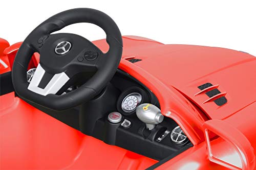 Eco Toys Mercedes SLS Rood Elektrische Kinderauto met Afstandsbediening, MP3 muziek, Koplampen, Claxon - Afbeelding 7