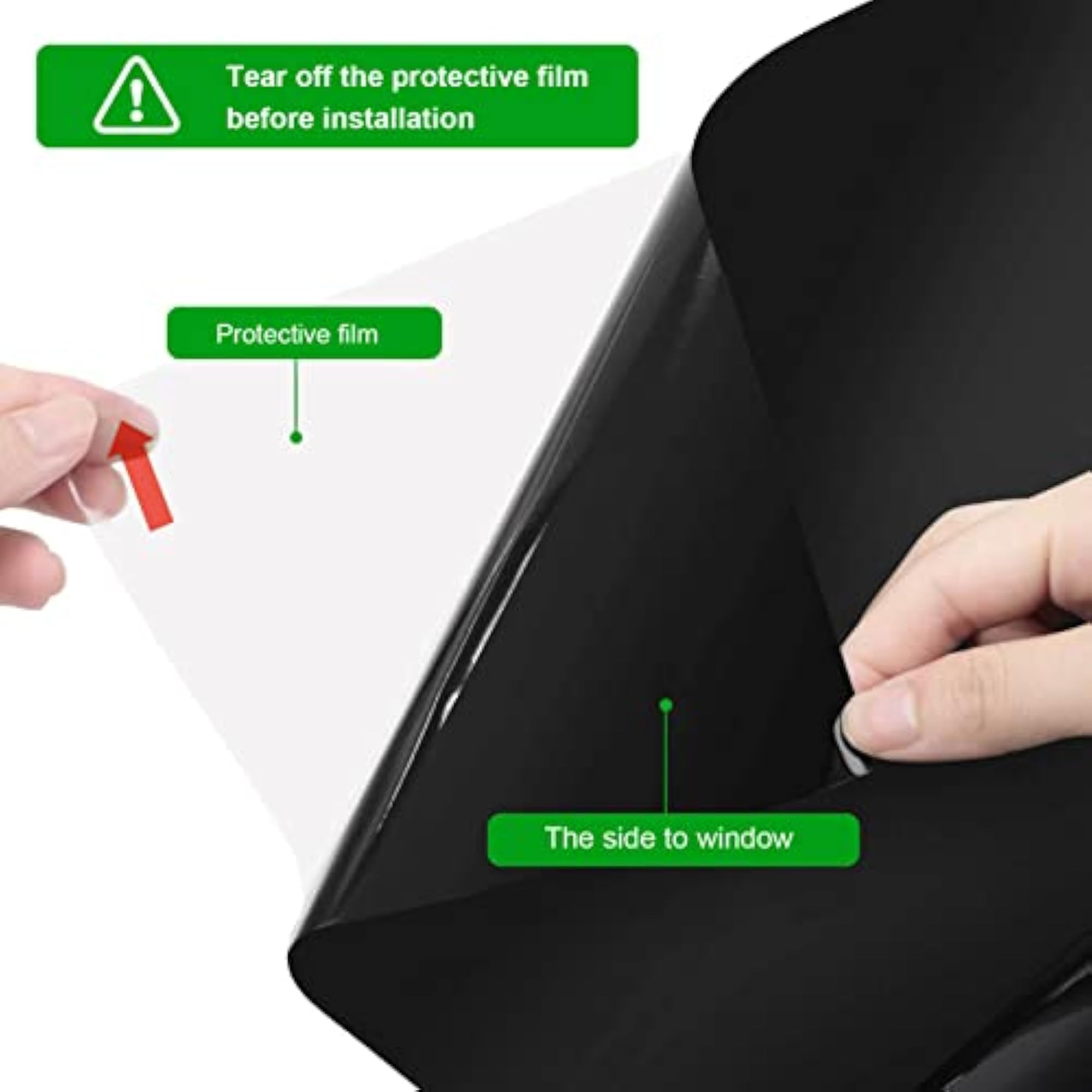 Block Strong Light Mirror Effect Window Film
