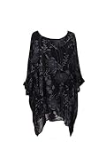 Storm Island® Italian Ladies Floral Print Top Women Summer Shirt Boho Pocket Tunic Hi-Low Dress Plus Size Fashion Party Dress