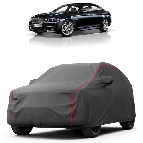 Image of Heavy-Duty Car Cover for Compatible with BMW 520D (2010 to 2025 All Models) Deluxe Car Protection Cover - Waterproof & UV-Resistant All-Season Exterior Protection