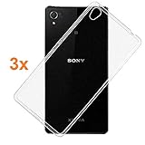  REY 3X Funda Carcasa Gel Transparente para Sony Xperia Z2, Ultra Fina 0,33mm, Silicona TPU de Alta Resistencia y Flexibilidad