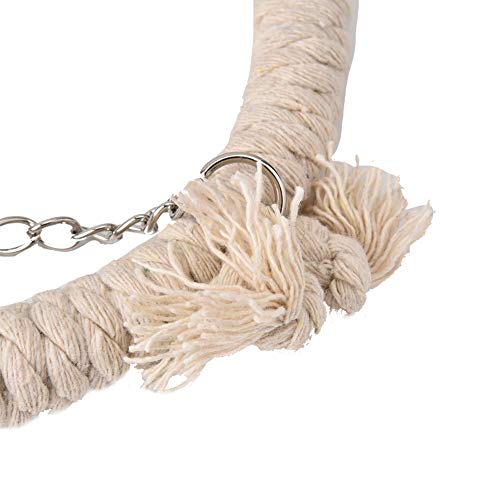 Bird Swing Stand Toy, Parrot Cotton Rope Climbing Ladder Ring Hanging Ladder Climbing Toy Soft Bed for Small Parrots and… - Afbeelding 8