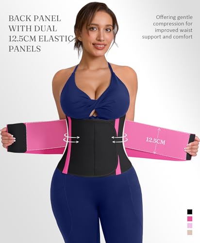 FeelinGirl Neoprene Waist Trainer Belt for Women Waist Cincher Trimmer Adjustable Hook Loop Faja Tummy Control Slimming4