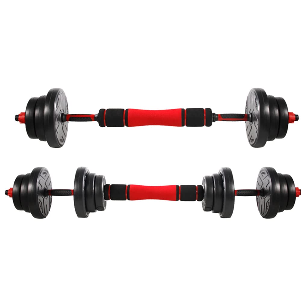 XININ Adjustable Dumbbells With Weights Bar And Discs 2In1 Home Fitness Equipment Exercise Weightlifting 10Kg 20Kg Dumbbells