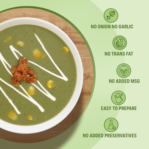 Image of Tit-Bit Classic Soup Combo, No Onion No Garlic, Vegetable, Cream of Spinach, Lemon Coriander, And Lentil Soup, Ready-to-Cook Soup Mix, Pack of 4, 50g Each