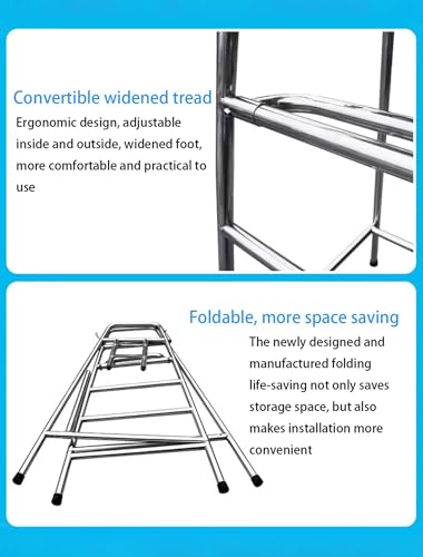 Silla de Salvavidas con Escalera para Piscina 120 cm Acero Inoxidable miniatura 7