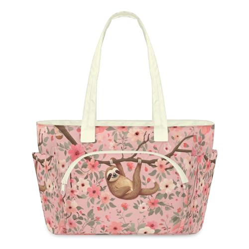 Sac fourre-tout paresseux matelassé grand format avec fermeture éclair