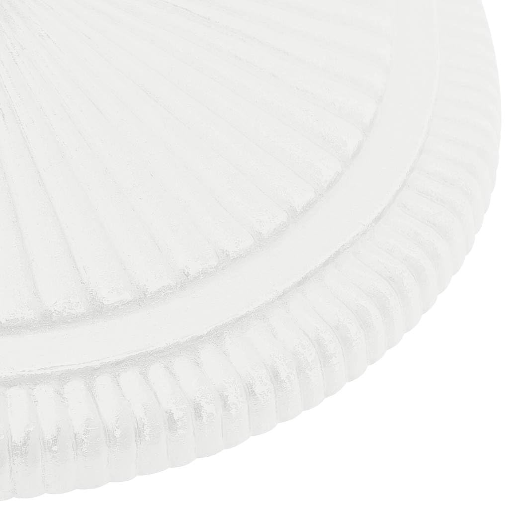 Supporto per ombrellone bianco in ghisa, 45 x 45 x 30 cm, base per asta dell'ombrellone adattatore per 35, 38, 48 mm, giardino, terrazza, stabilità