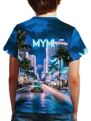 Image of Frogwill Boys Girls Shirts 3D Graphic T-Shirt Neon Clothes Short Sleeve Animal Print Tee 5-13 Years