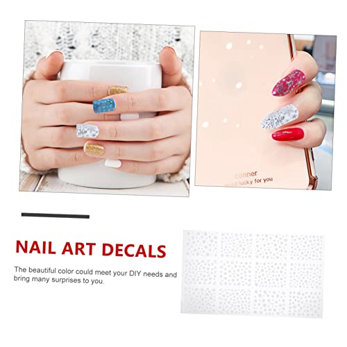 NOLITOY 3 Folhas De Adesivos De Unhas De Natal Adesivos De Unhas 3D Adesivos Para Meninas Decoração