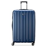 DELSEY Paris Titanium Hardside Expandable Luggage with Spinner Wheels, Midnight Blue, Checked-Large...