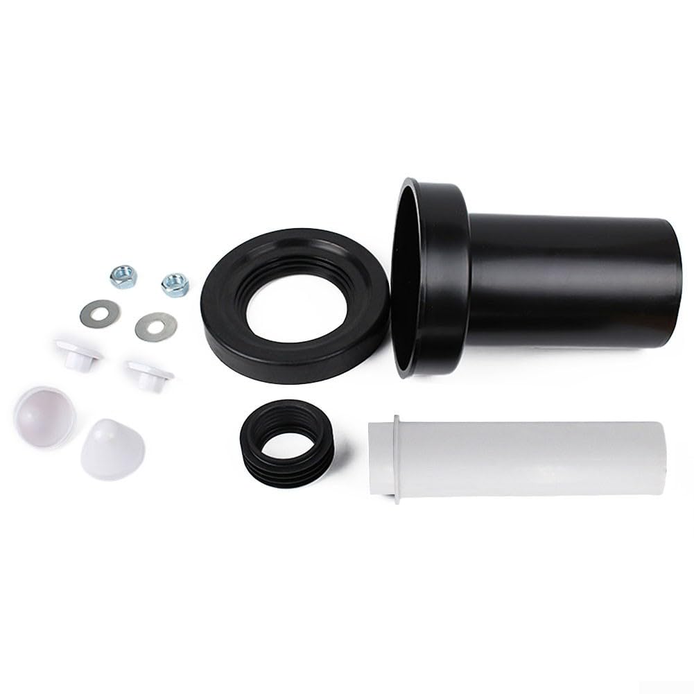 Set Tubi Collegamento Per WC Sospeso Geberit Duofix 152.426.46.1 – Coperture Cromo Satinato, PE/PP