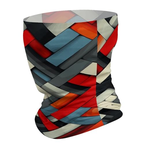 Mascarilla facial geométrica diagonal para clima frío, pasamontañas elástico para hombre y mujer, bufanda para cuello, resistente al viento, bandana para motocicleta, ciclismo, esquí y fiesta miniatura 3