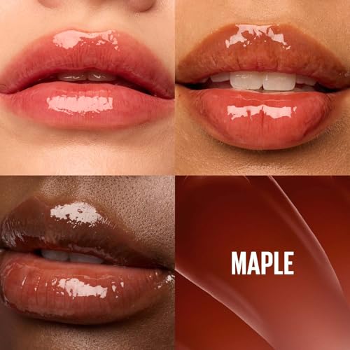 Image of Maybelline New York Lifter Gloss Hydrating Lip Gloss, Maple | Gloss Hydrating Honey'd Lip Gloss with Hyaluronic Acid