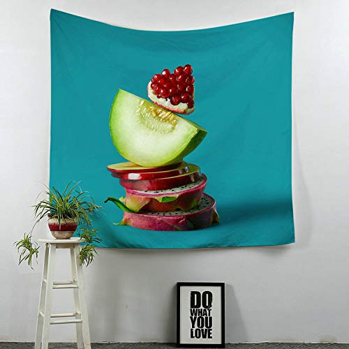 Tapiz de pared de fruta verde de 150x150 cm para cubrir espacios vacíos en casa 3