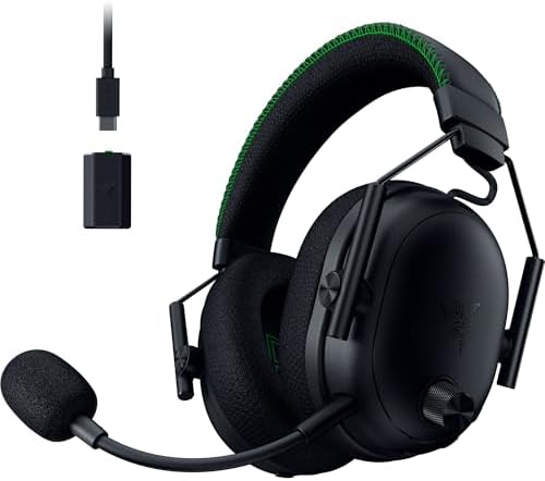 Razer BlackShark V3 Pro Wireless ANC Gaming Headset for Xbox: Full Band Mic - 50mm Drivers - 2.4 GHz, Bluetooth, USB, 3.5mm - Works with PC, Mac, PS5, Nintendo Switch - Long Battery Life - Black