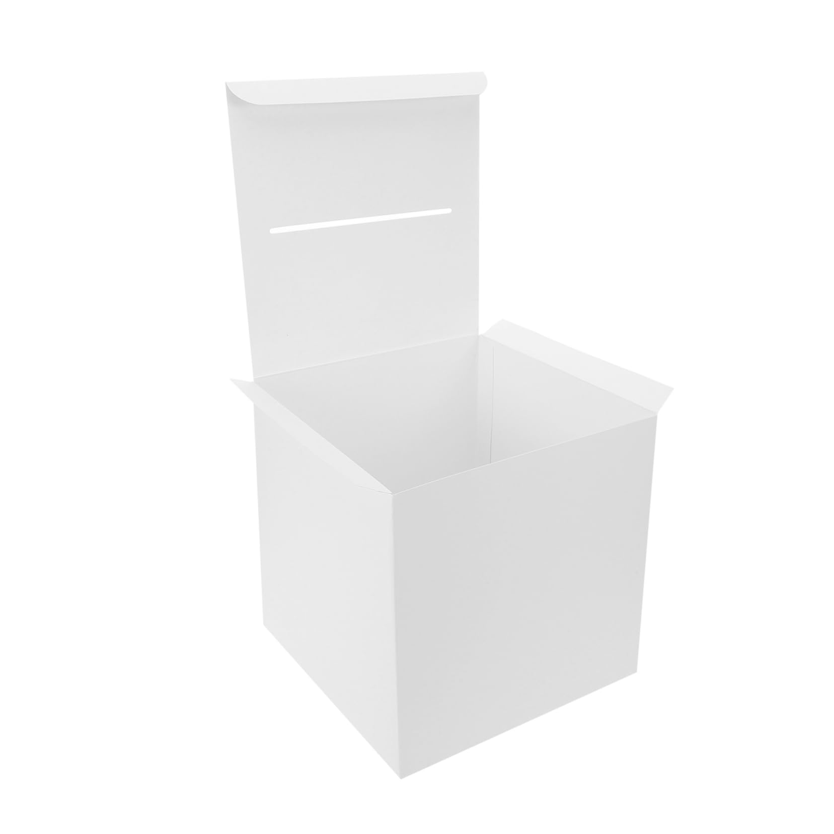 FELTECHELECTR Sleek White Card Boxes for Wedding Bridal Shower Birthday Wedding Reception Envelope Holder Paper Card Box