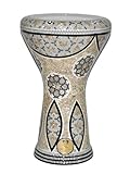 Darbuka doumbek drum tabla 17/17.5 inch inlaid mother of pearl with free bag (Duke)