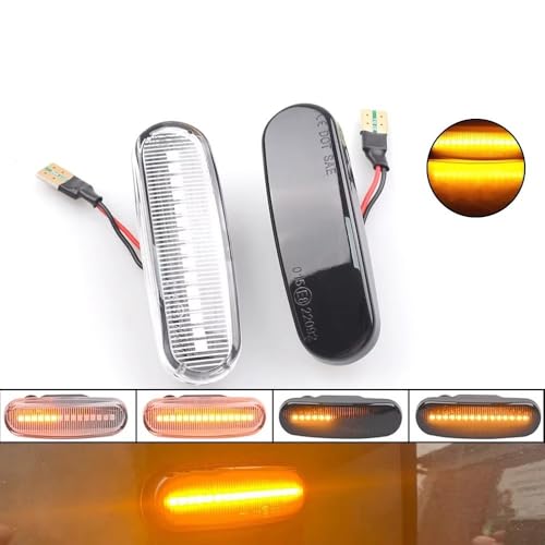 Voyant rétroviseur latéral LED dynamique Citroen Nemo pour trajets de nuit