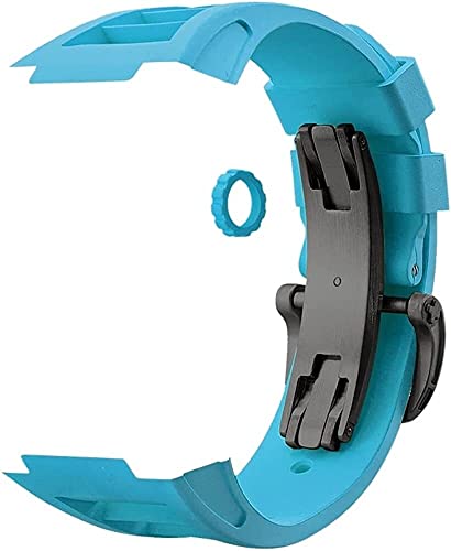 Bracelet de montre de rechange pour iWatch Series 6 5 4 caoutchouc fluoré SCHIK 45mm