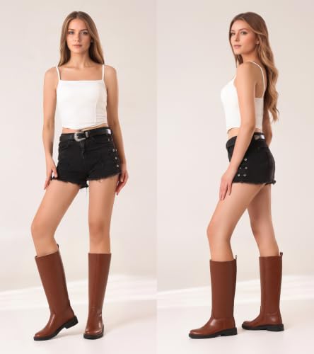 Image of JOY IN LOVE Knee High Boots for Women Chunky Heel Tall Boots