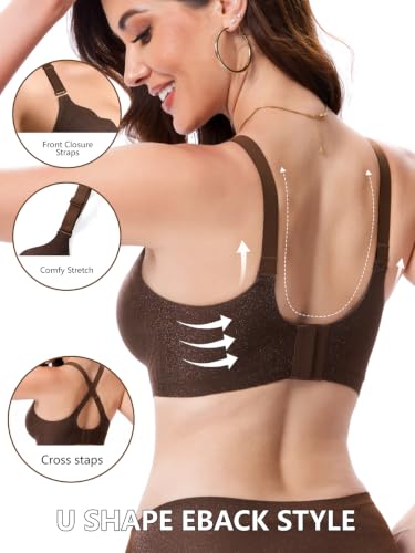 Image of COCOMARTS Jelly Bras for Women No Underwire Scalloped Wireless Push Up Bra