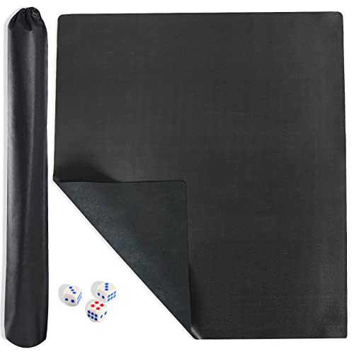GUSTARIA Mahjong Mat for Adults with Free Dice and Carrying Bag, 35" x 35" Anti-Slip Rubber Mat (Black), All-In-One Tile Rack & Pusher Set
| GUSTARIA Mahjong Game Mat and Tool Kit (35" x 35" Anti-Slip Rubber Mat + Clear Acrylic Rack & Pusher Combo)