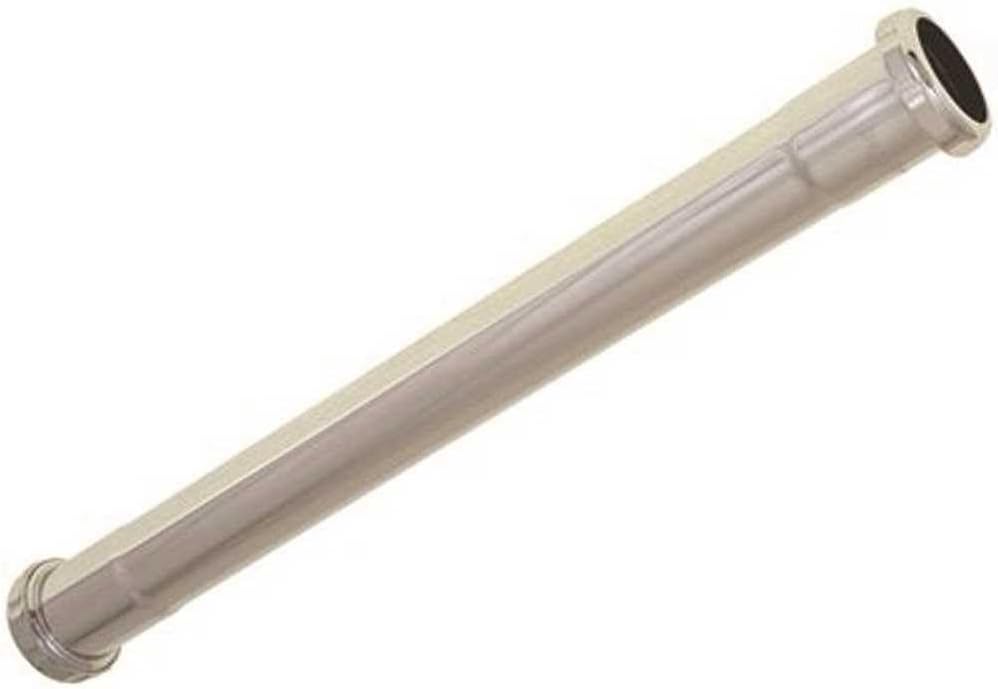 DURAPRO 162104 Brass Extension Tube, Chrome, 22 Gauge, 1-1/2 X 16"