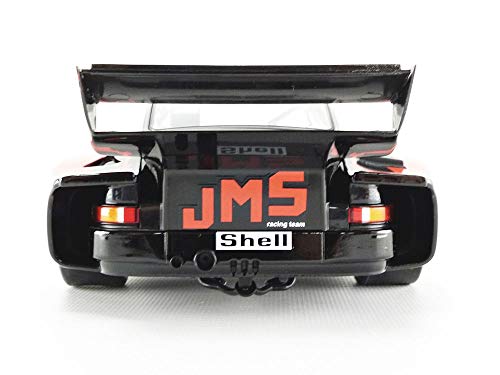 Carro en miniatura coleccionable 1:18 negro y rojo miniatura 4