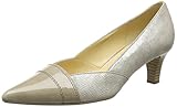 Elegante Sohle Gabor Amberly, Damen Pumps, Beige (Beige Metallic Leather/Beige Patent), Gr. 40 1/2 EU