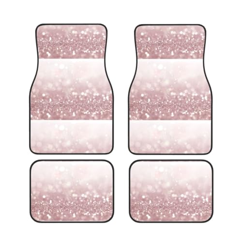 Alfombrillas para coche de neopreno rosa duraderas juego de 4