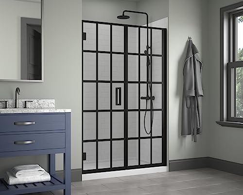 Miseno Msd4874-Grh-Fb Miseno Msd4874-Grh Violeta 74" High X 48" Wide Hinged Frameless Shower Door With Clear Glass #TOP2