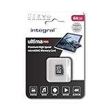 micro sd 64 go amazon Integral UltimaPro - Memory Card 64 GB microSDHC/100 MB / s/ Class 10 UHS-I U3/ V30 + Adapter